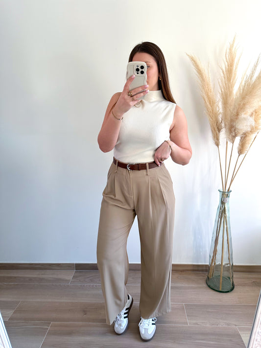 Pantalon camel ELONA