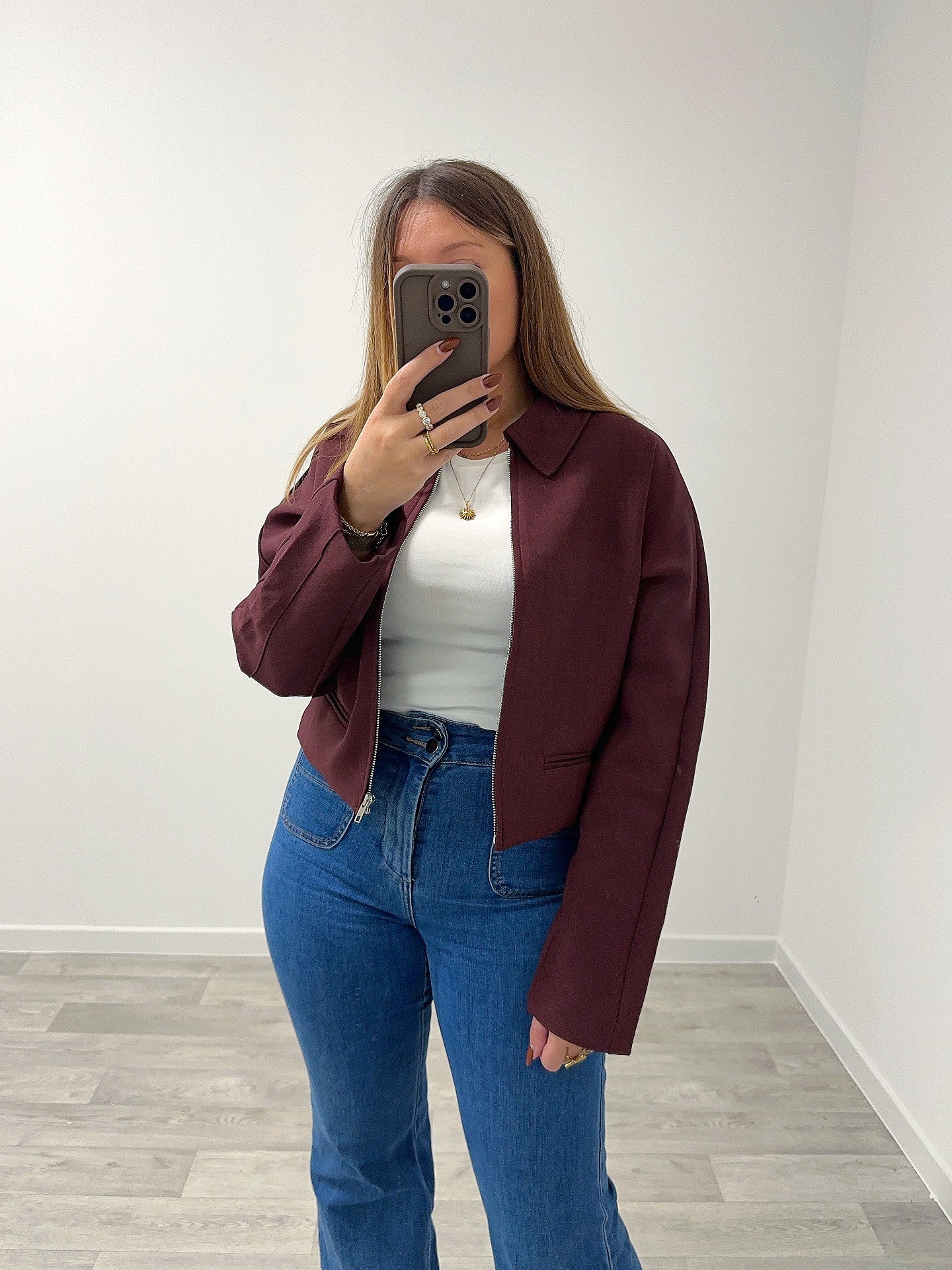 Veste bordeaux MADIE