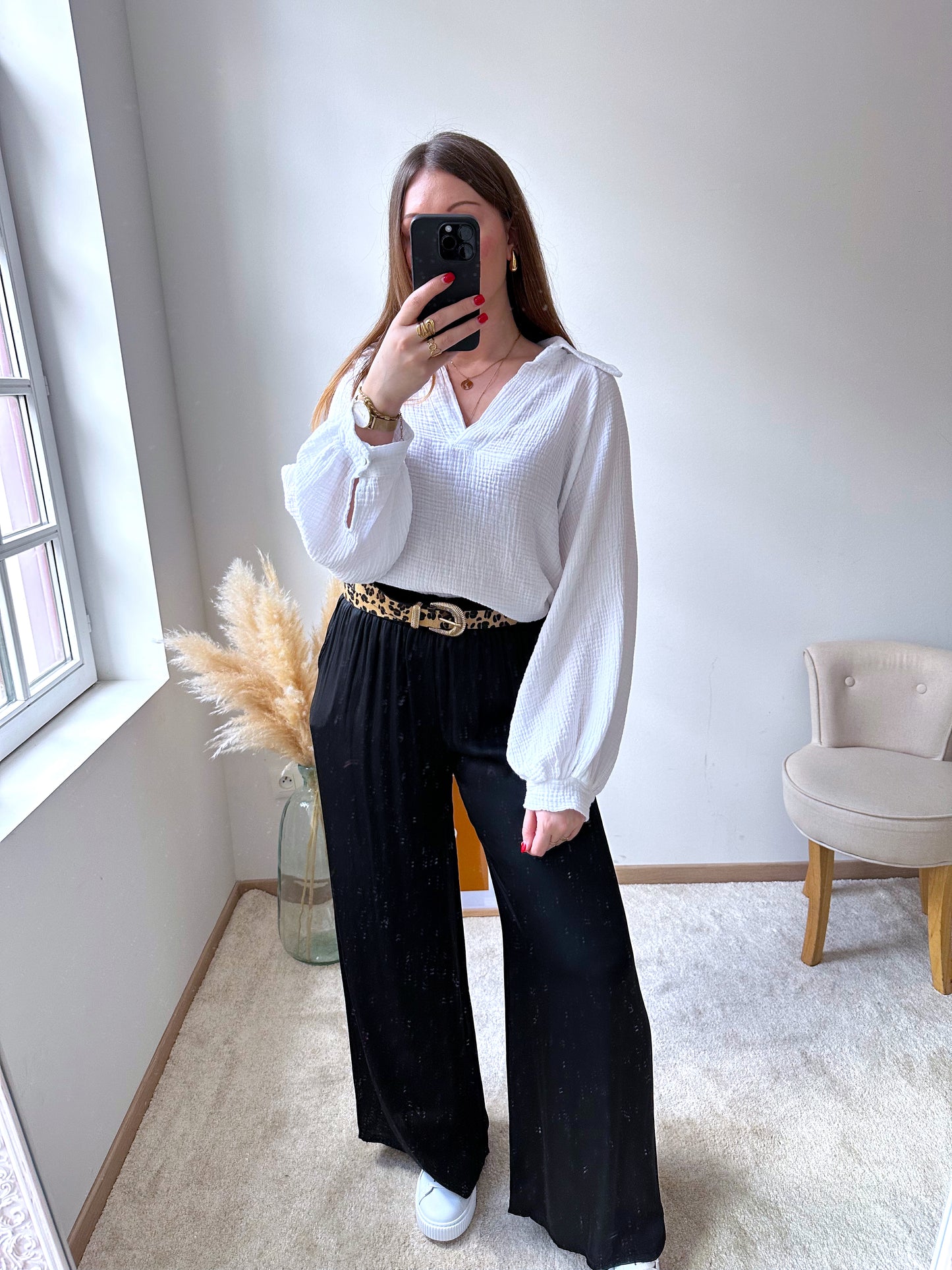 Pantalon large noir NIKITA