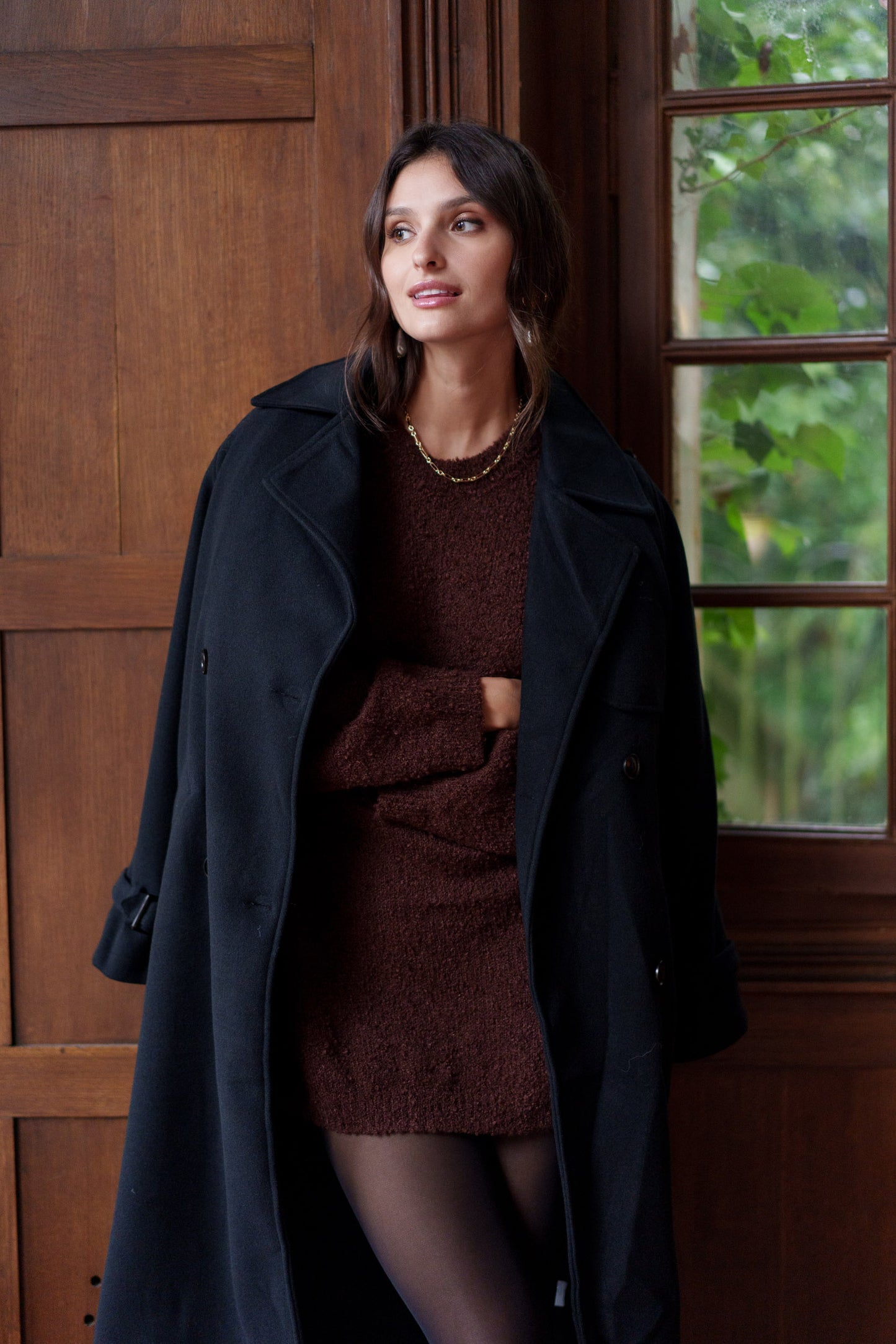 Manteau noir SULLIVAN