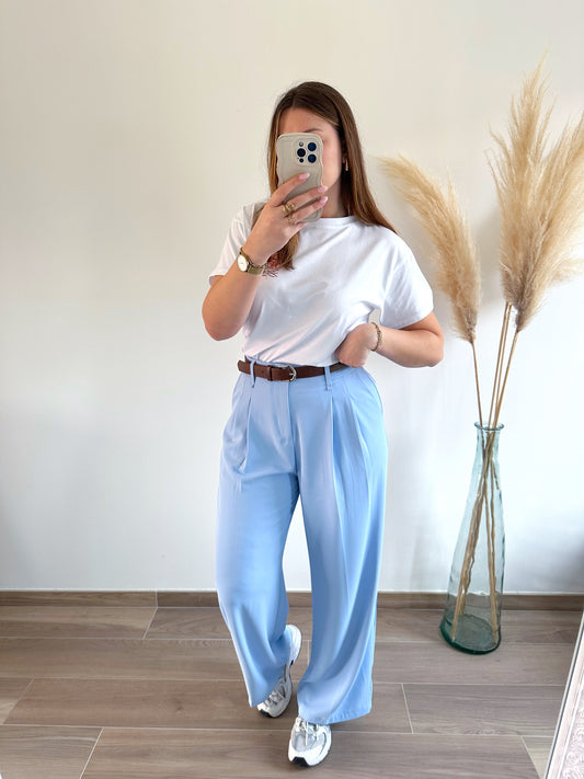 Pantalon bleu ciel ELONA