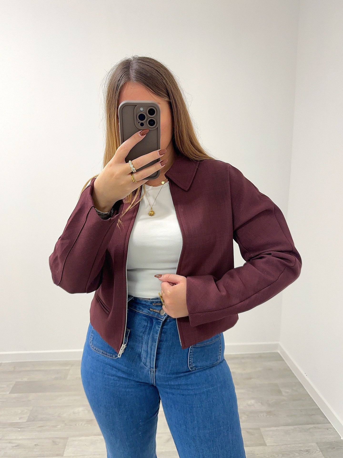 Veste bordeaux MADIE