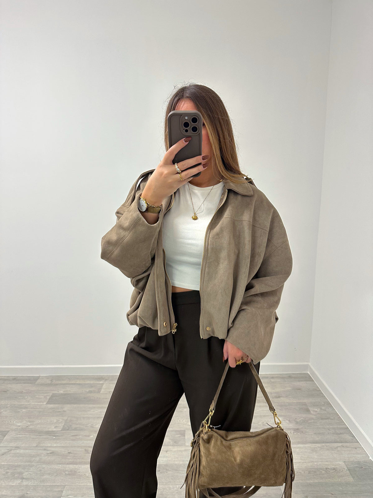 Veste taupe BILLIE