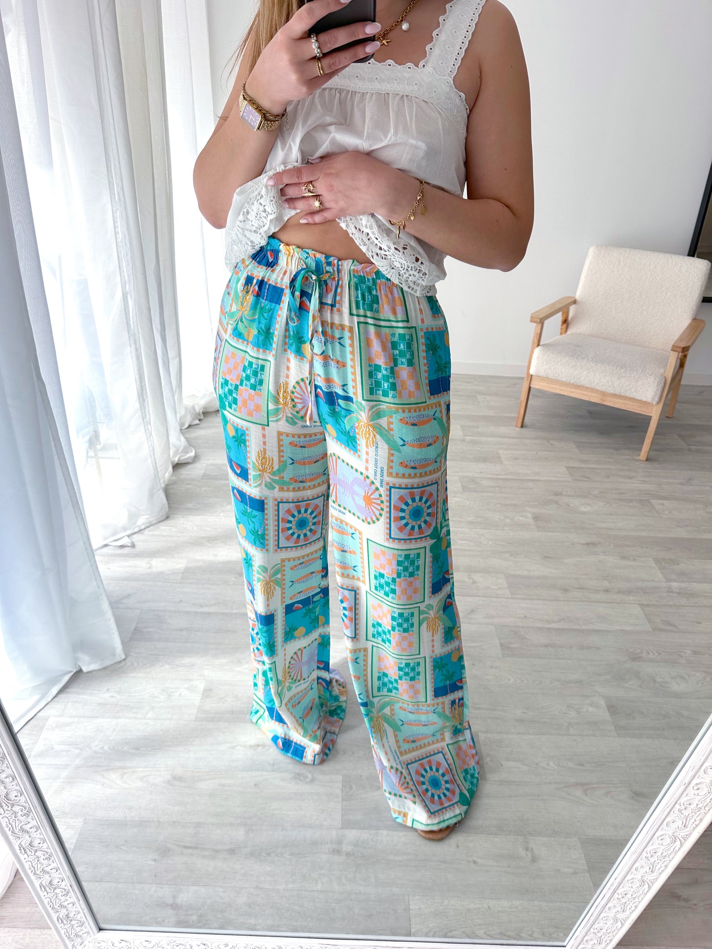 Pantalon imprimé MARÉ