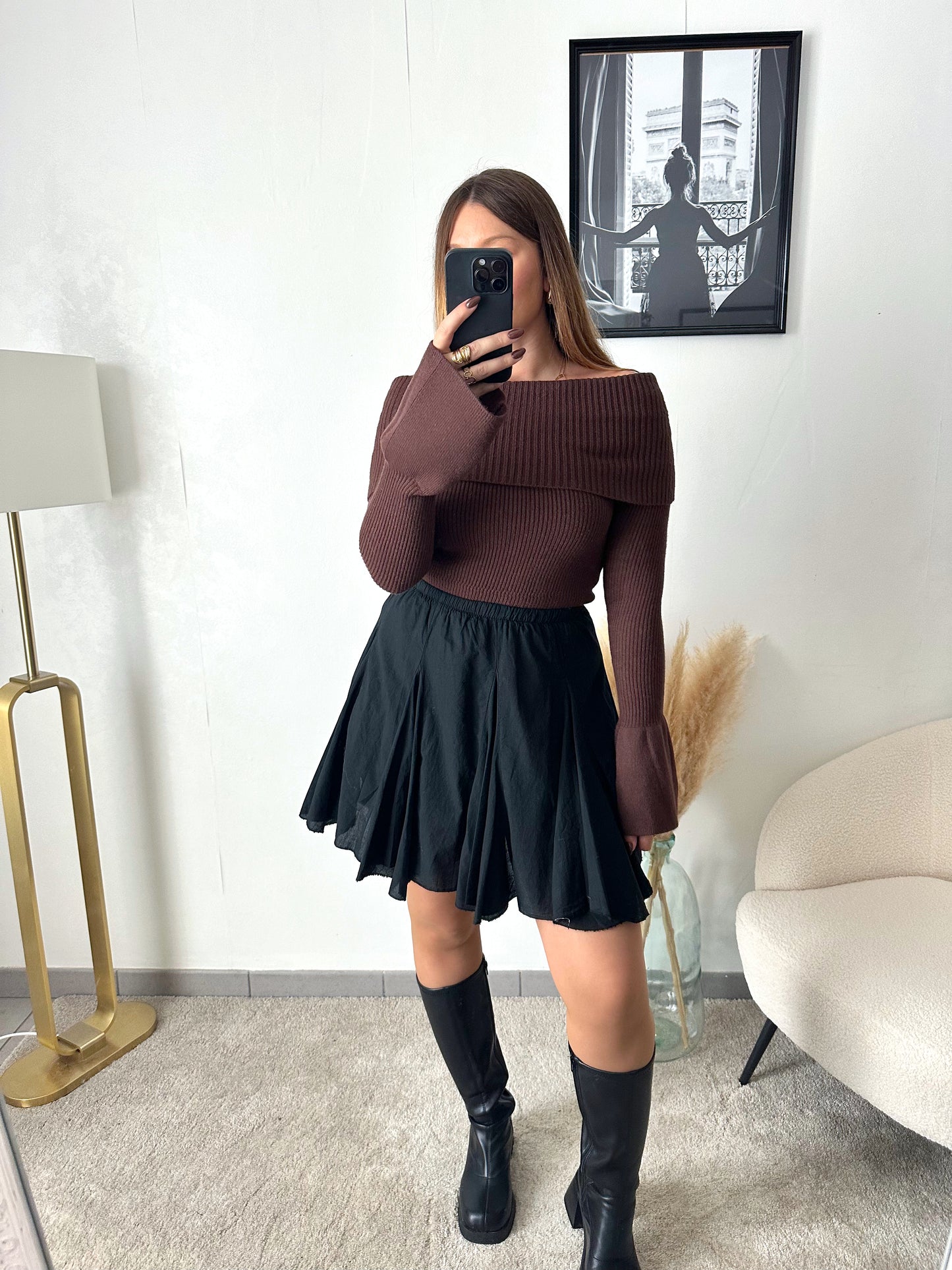 Jupe noire CHLOE