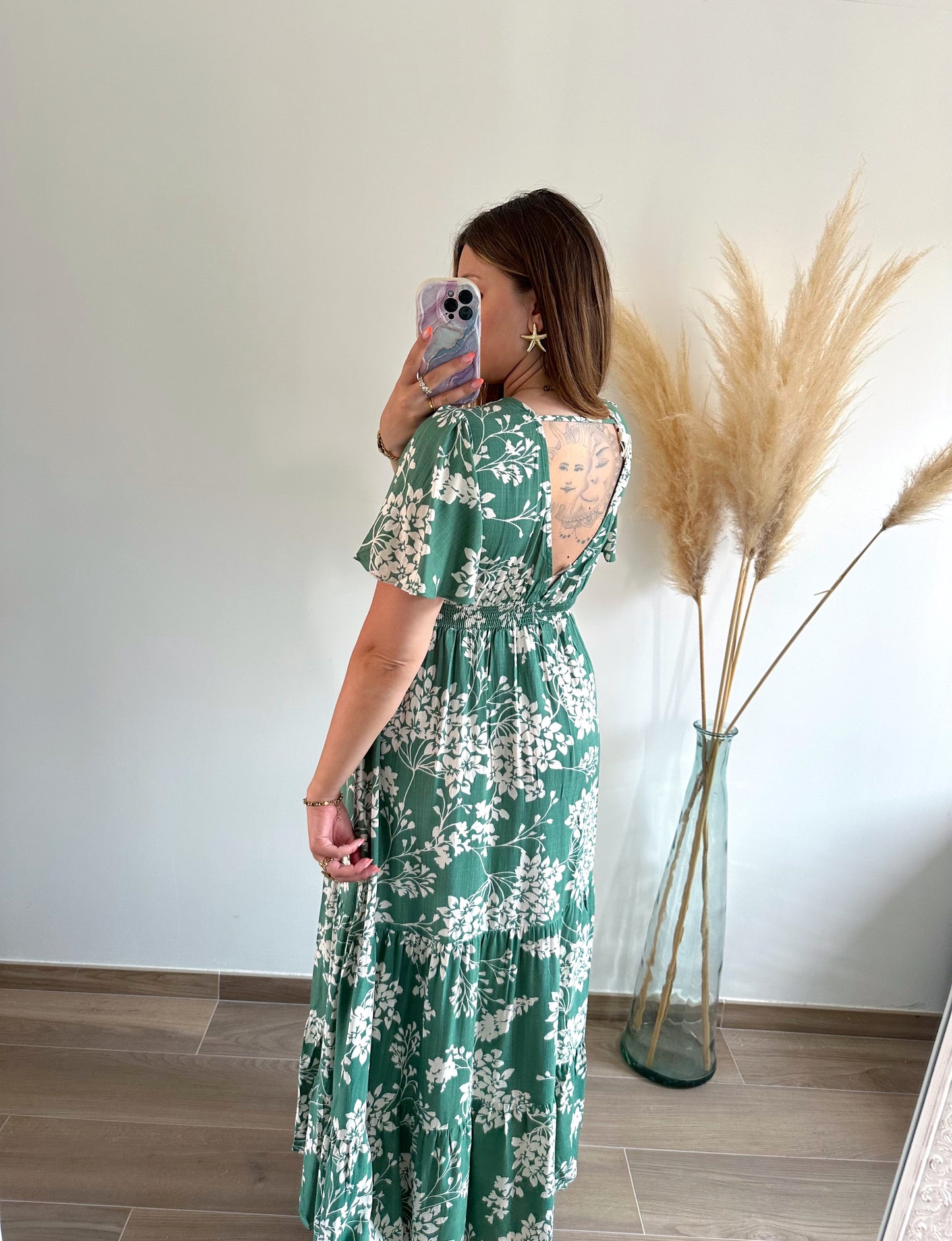 Robe longue imprimée SOLENA