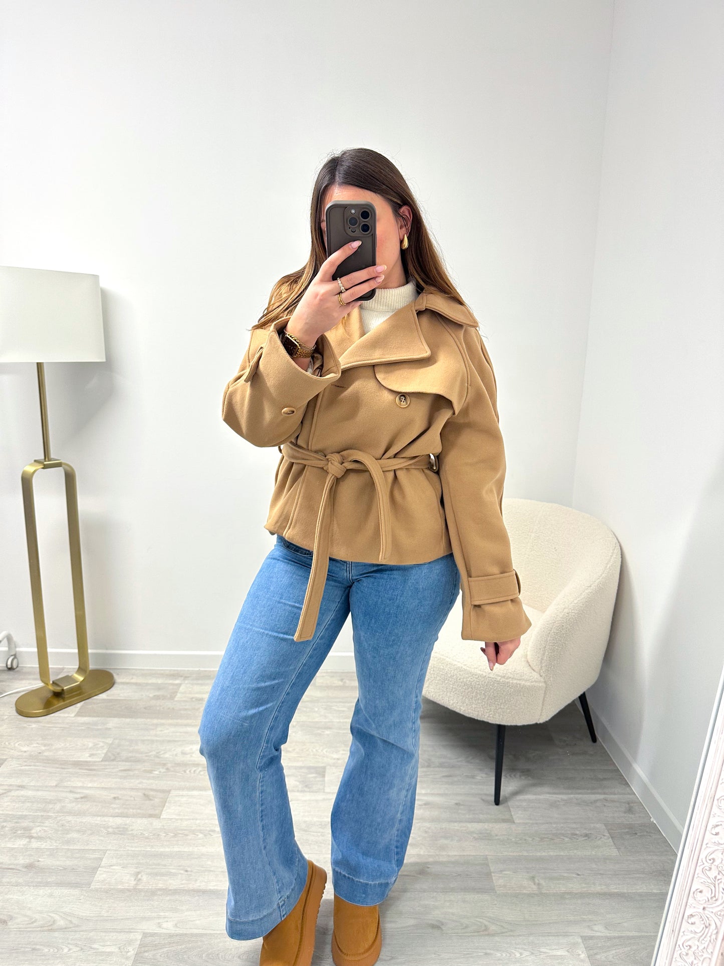 Manteau camel ROXANE