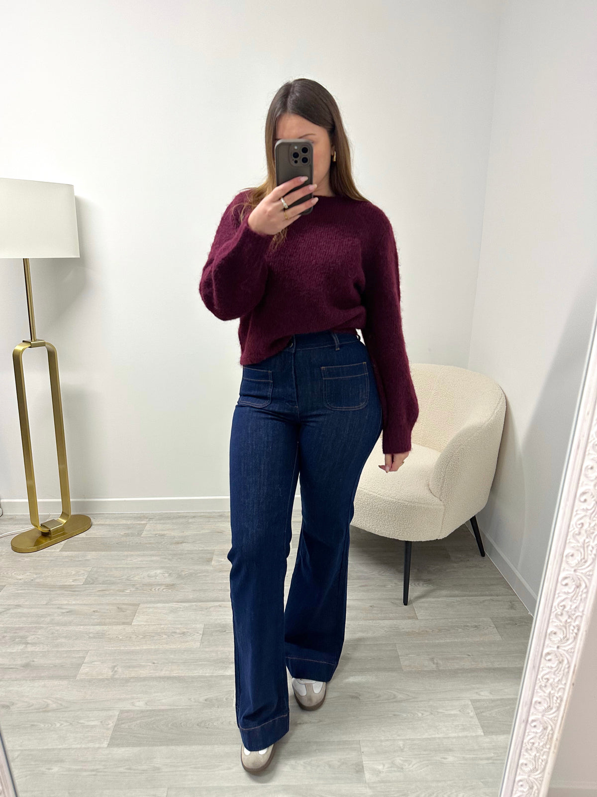 Jean taille haute brut PAOLINA