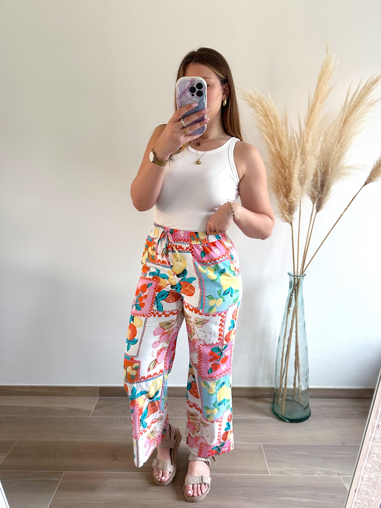 Top blanc cotelé CLARA