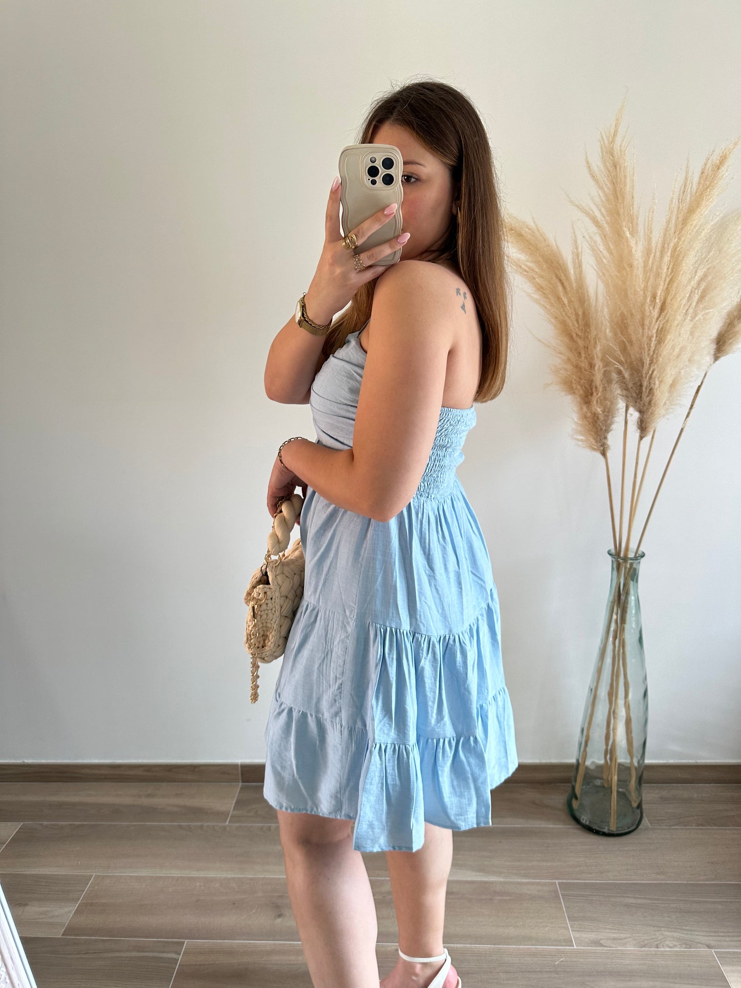 Robe bleu ciel CYNTHIA