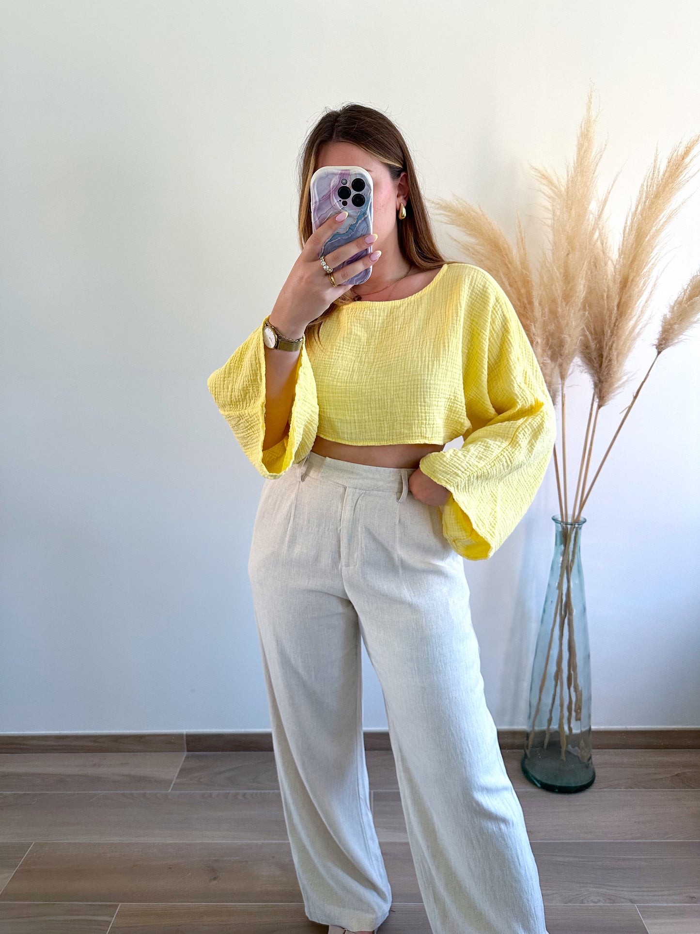 Top jaune OLGA