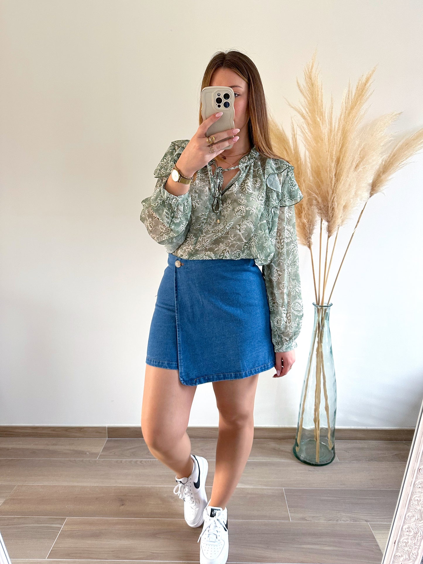 Blouse verte ANGIE