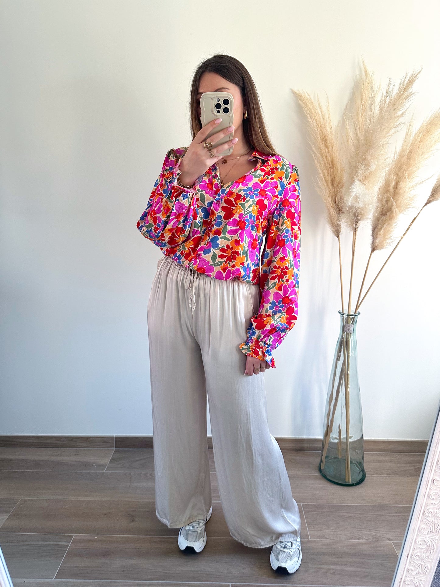 Pantalon large beige NIKITA