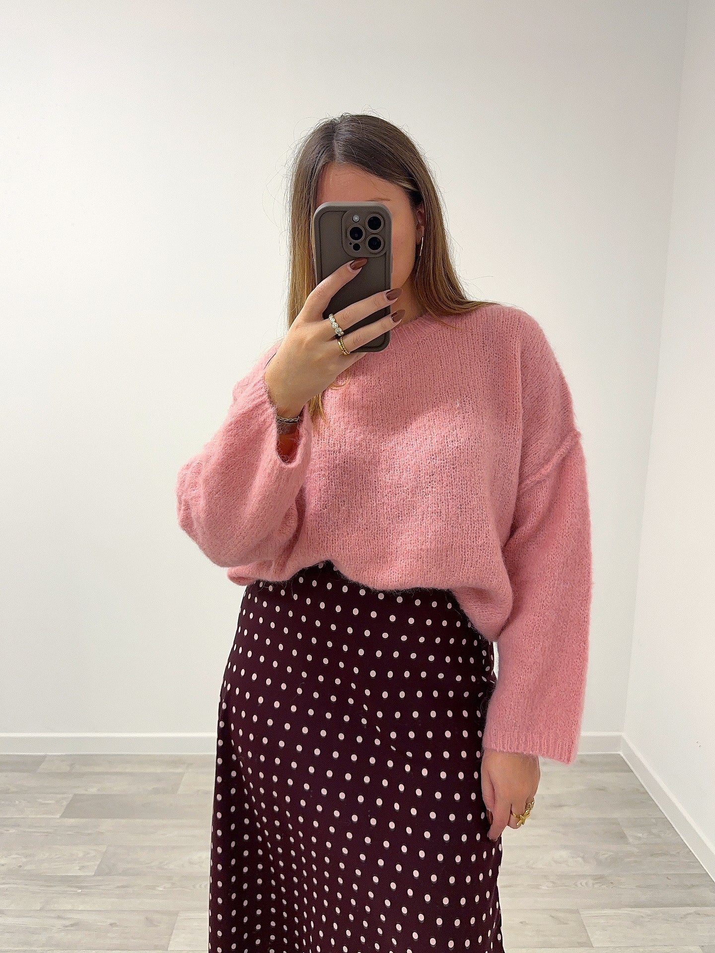 Pull rose alpaga MABEL