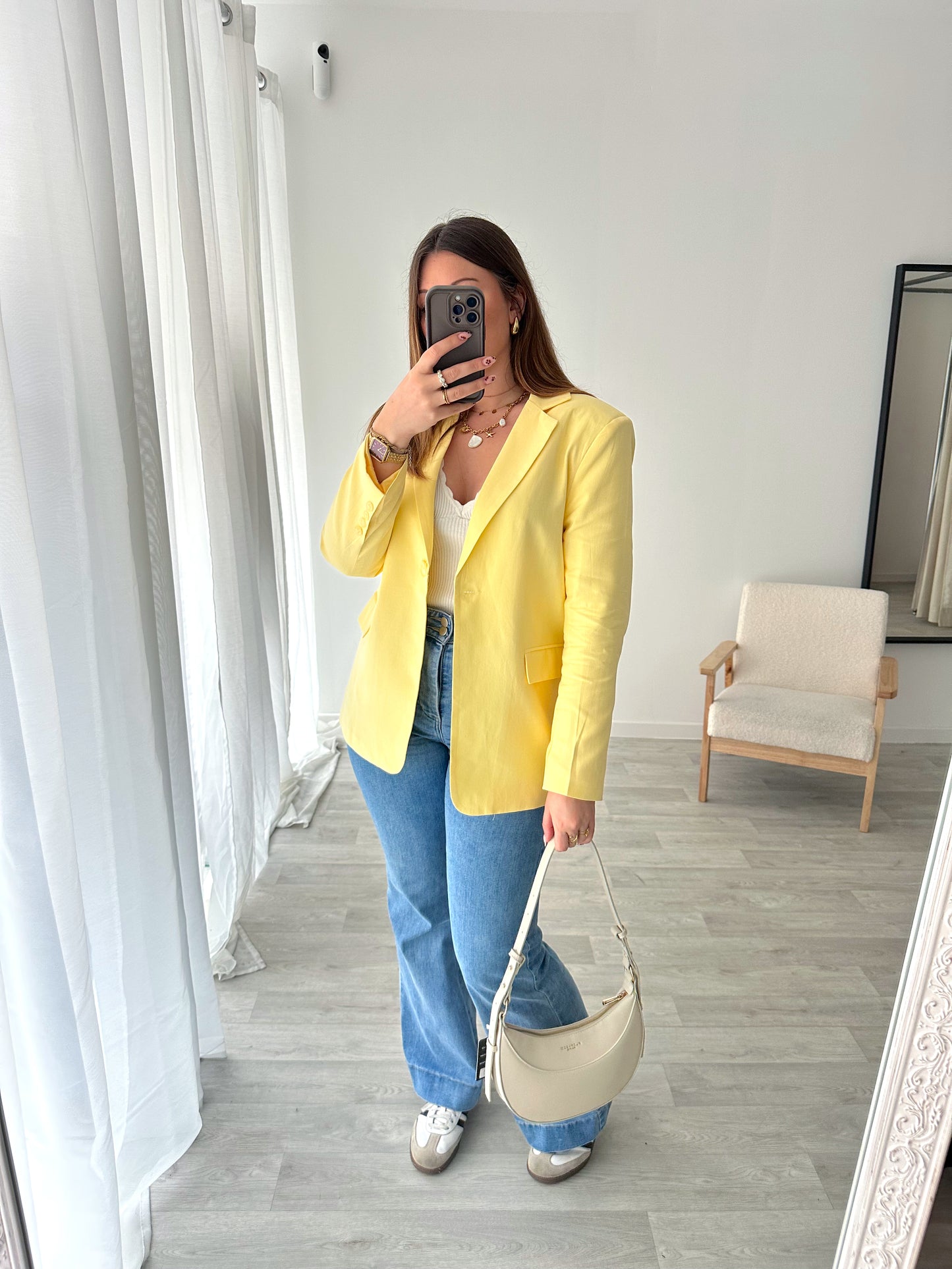 Blazer jaune JENNY