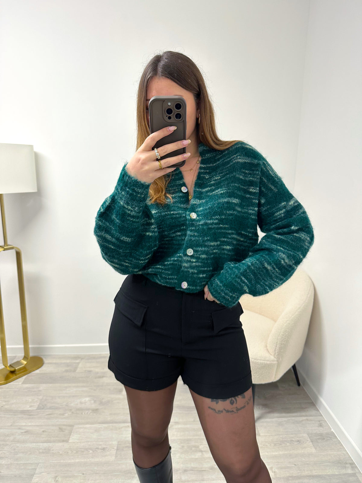Gilet vert JEANNE