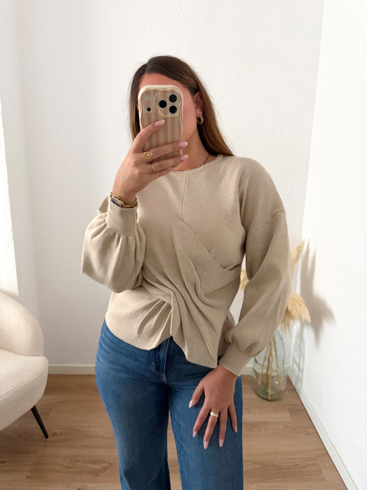 Pull beige ALINA
