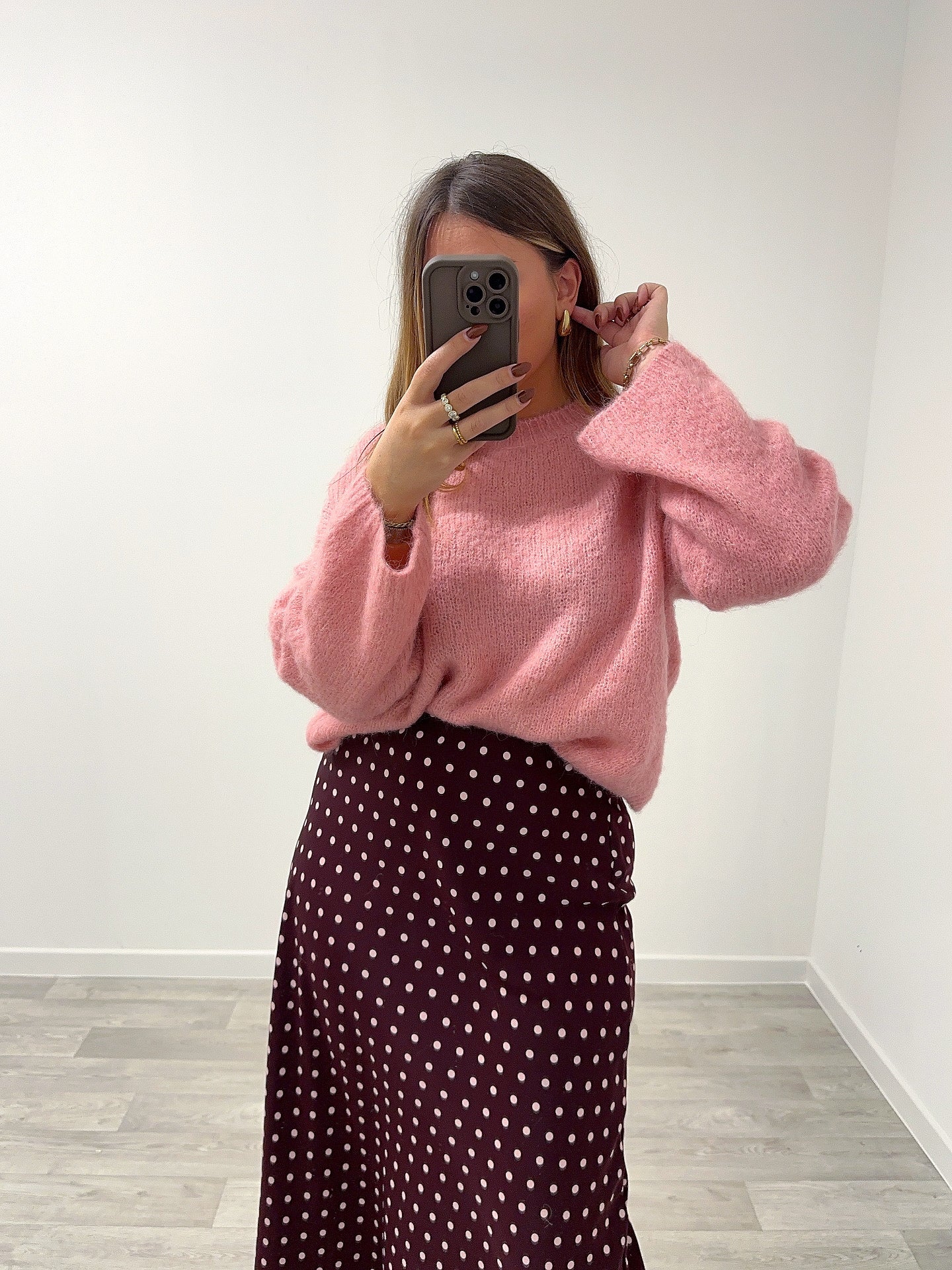Pull rose alpaga MABEL