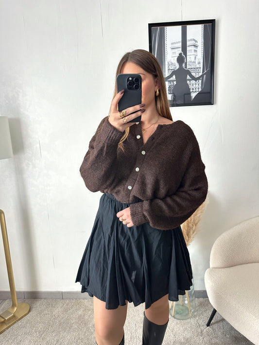 Gilet marron ROMANE