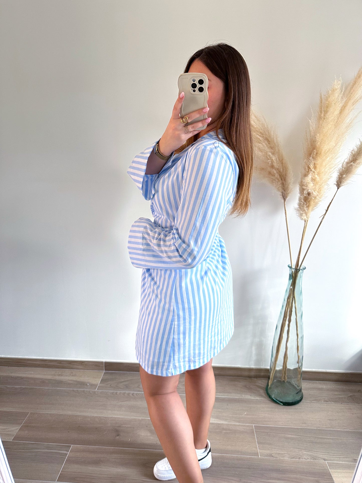 Robe rayé bleu ciel GARANCE