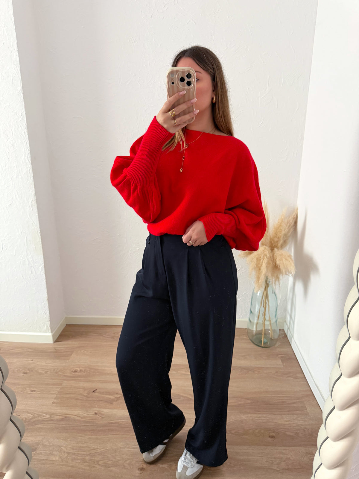 Pull rouge THEODORA