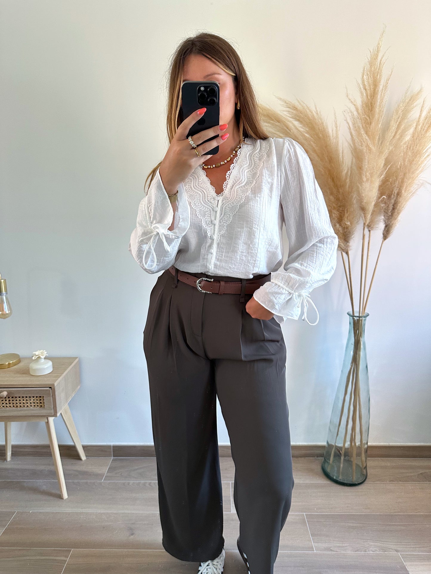 Chemise blanche boutonnée JADE