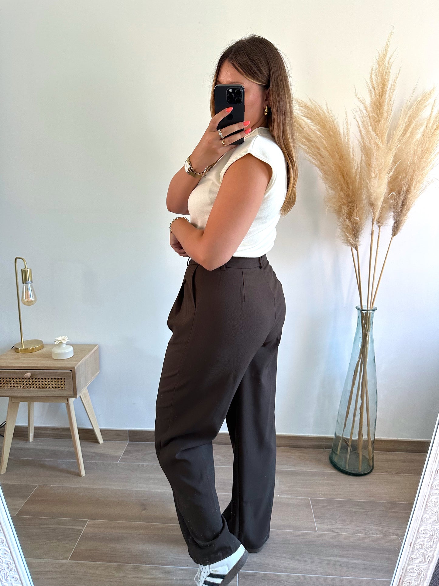 Pantalon marron GABRIELLE