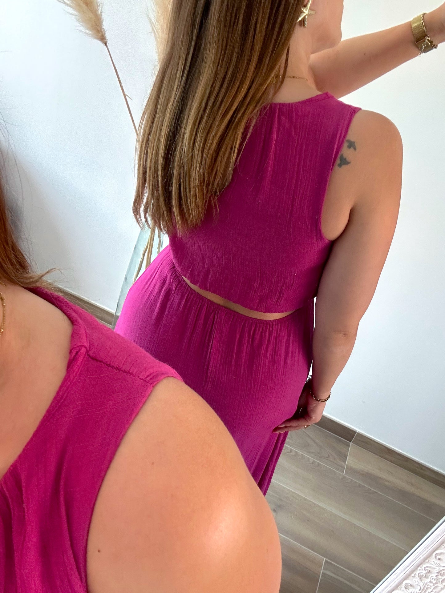 Robe longue violine HORTENSE