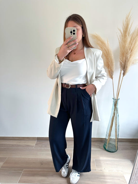 Pantalon bleu marine ELONA