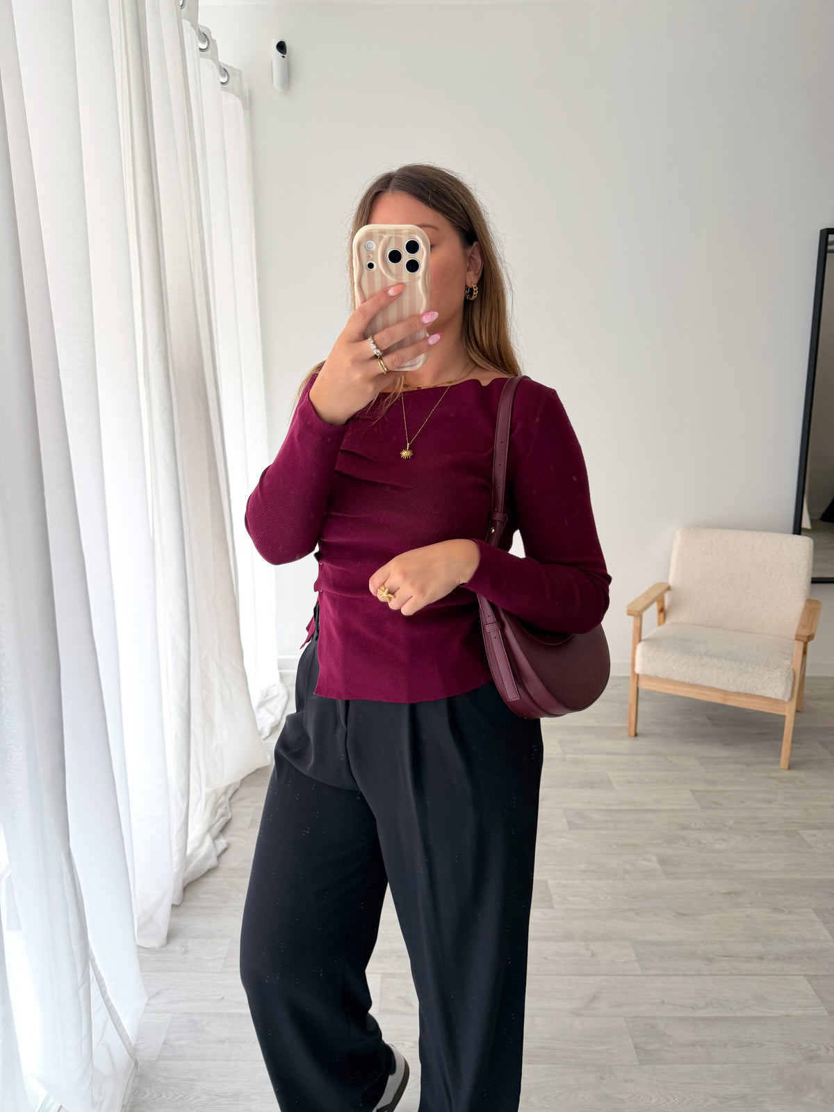 Maille bordeaux MELINE