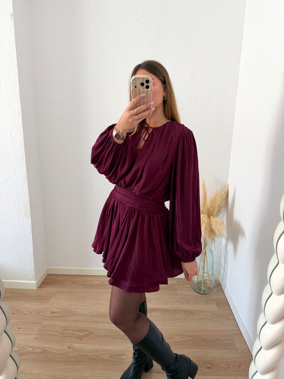 Robe bordeaux LISON