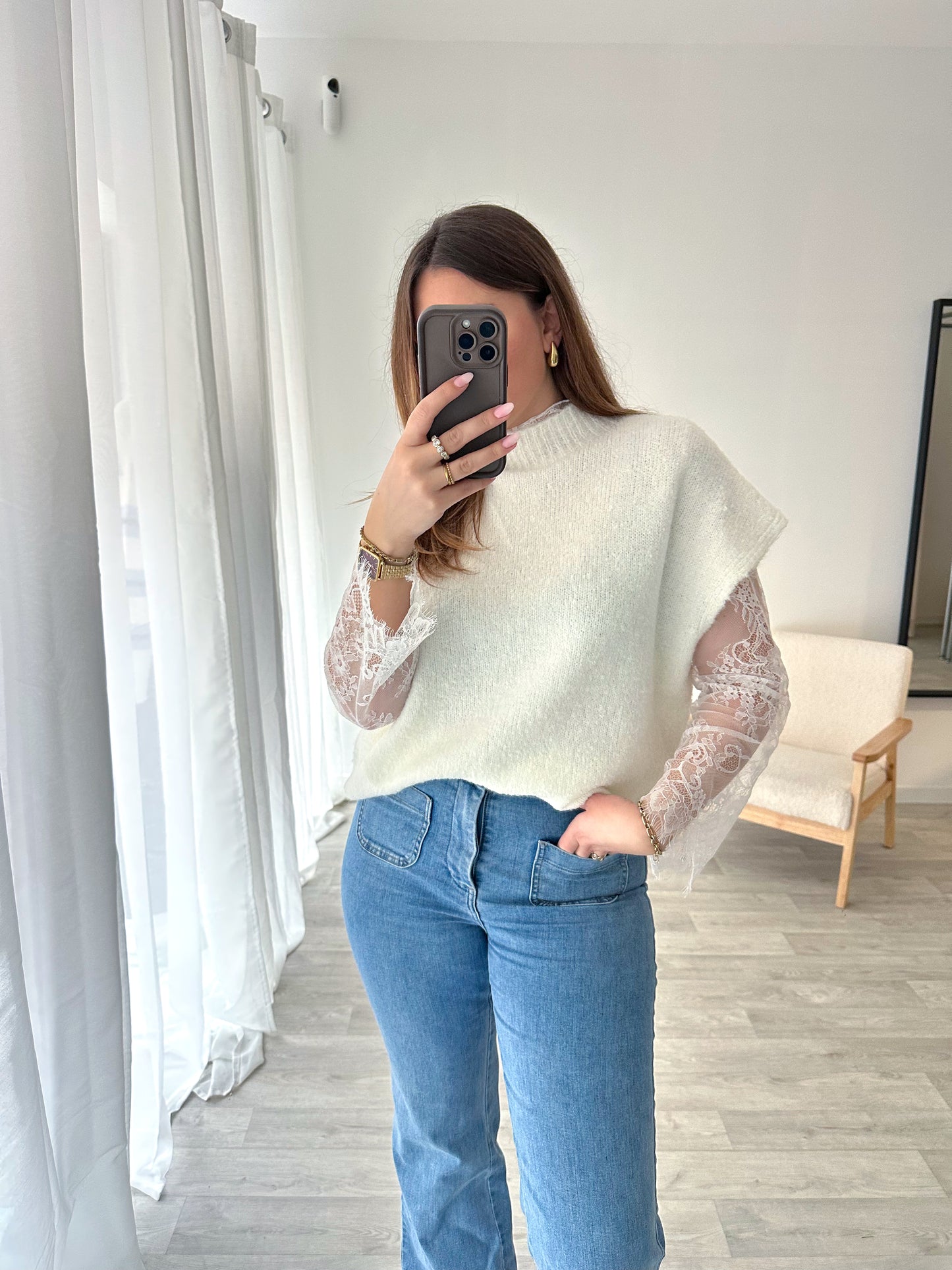 Pull écru SARAH