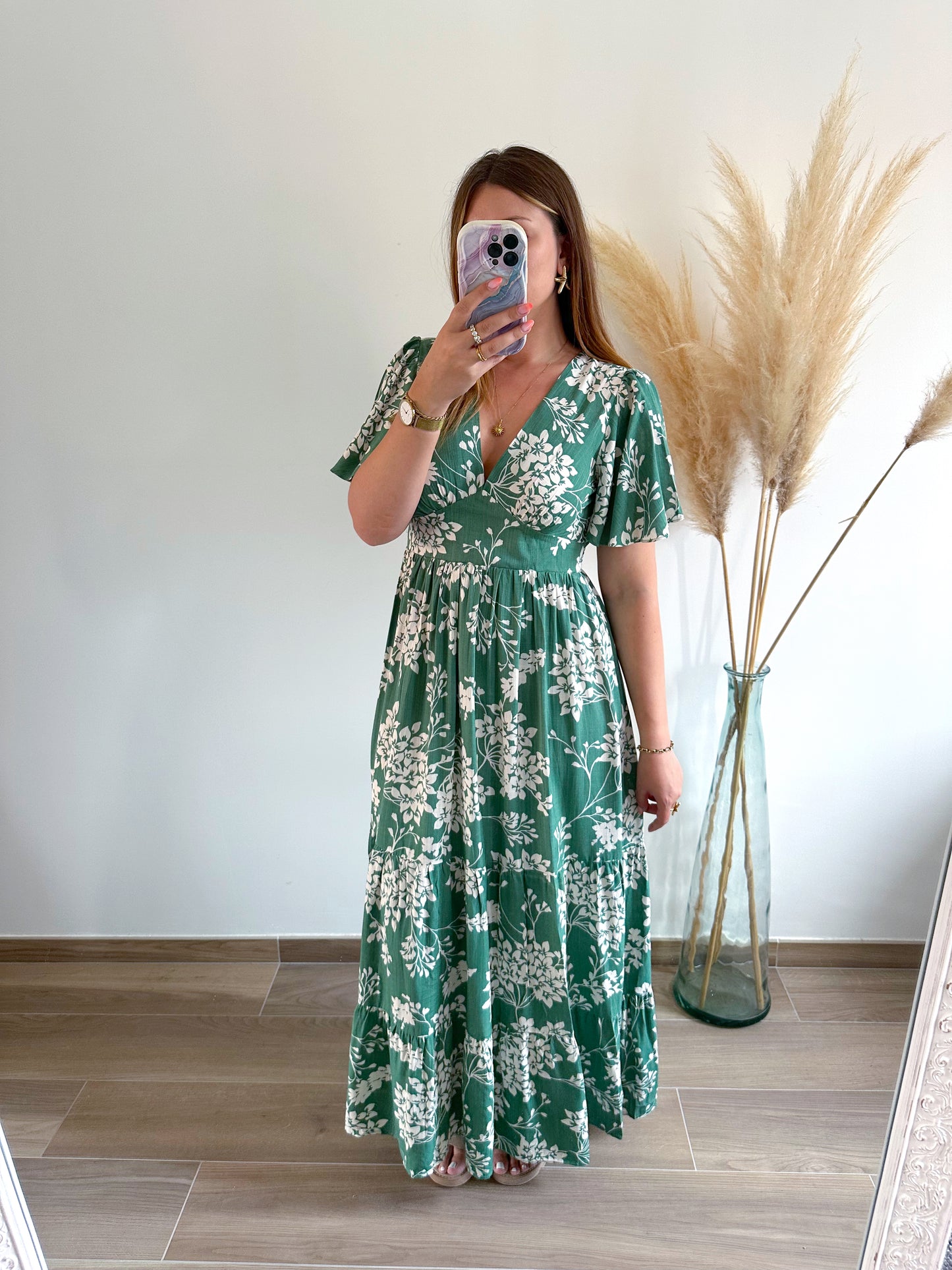 Robe longue imprimée SOLENA