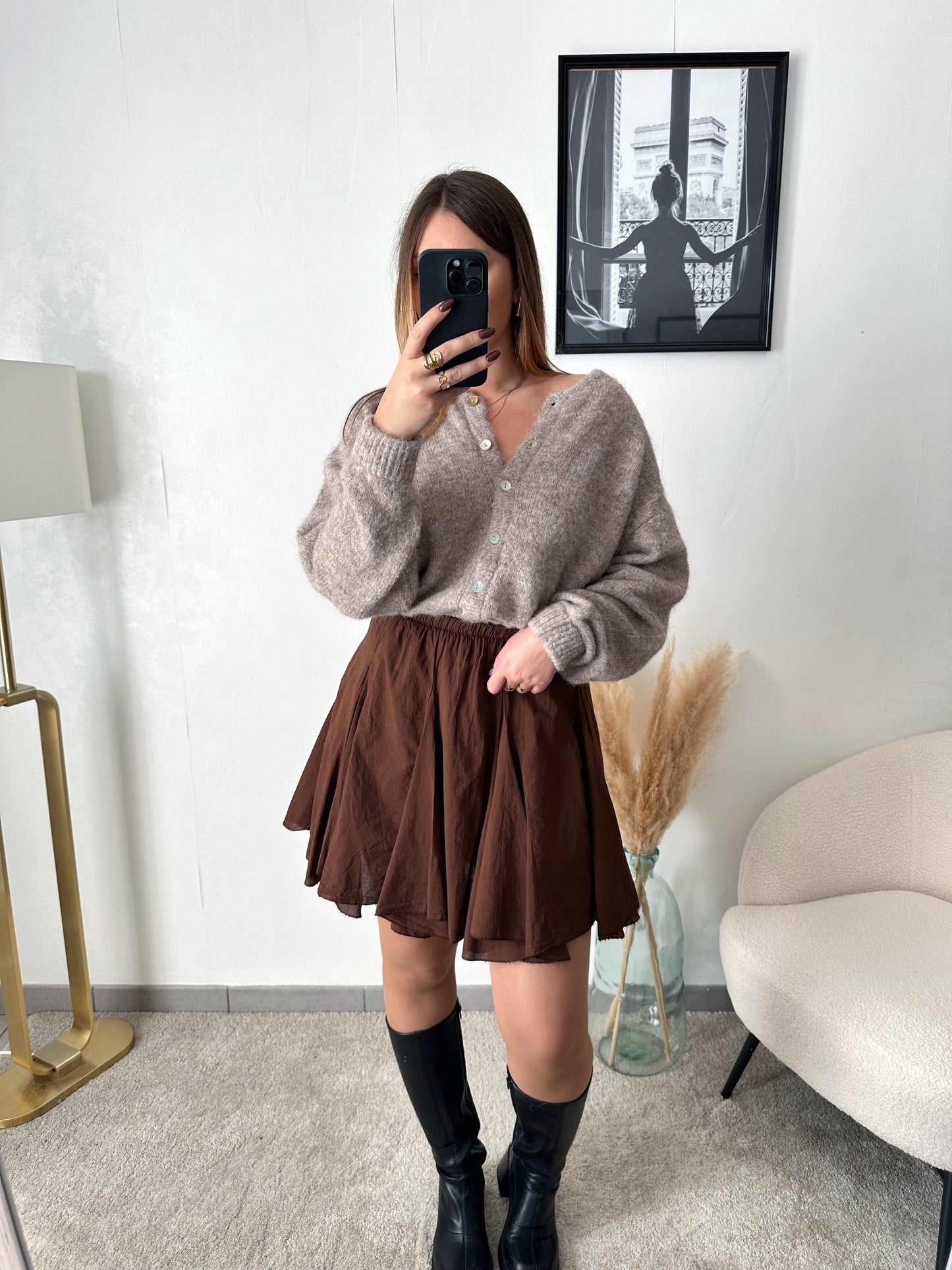 Gilet taupe ROMANE