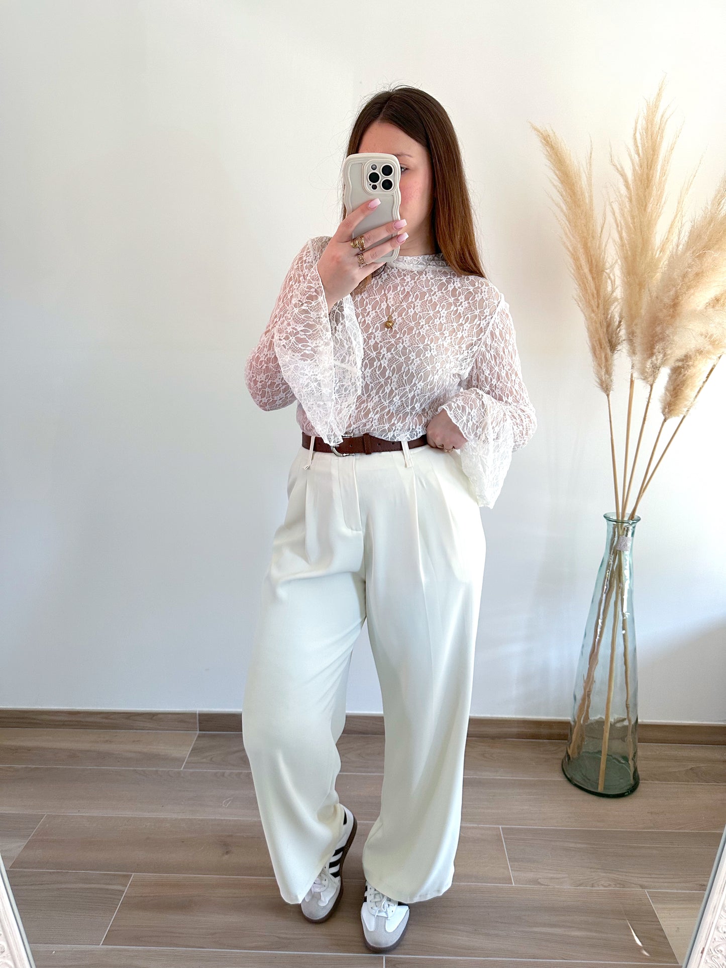 Pantalon ecru ELONA