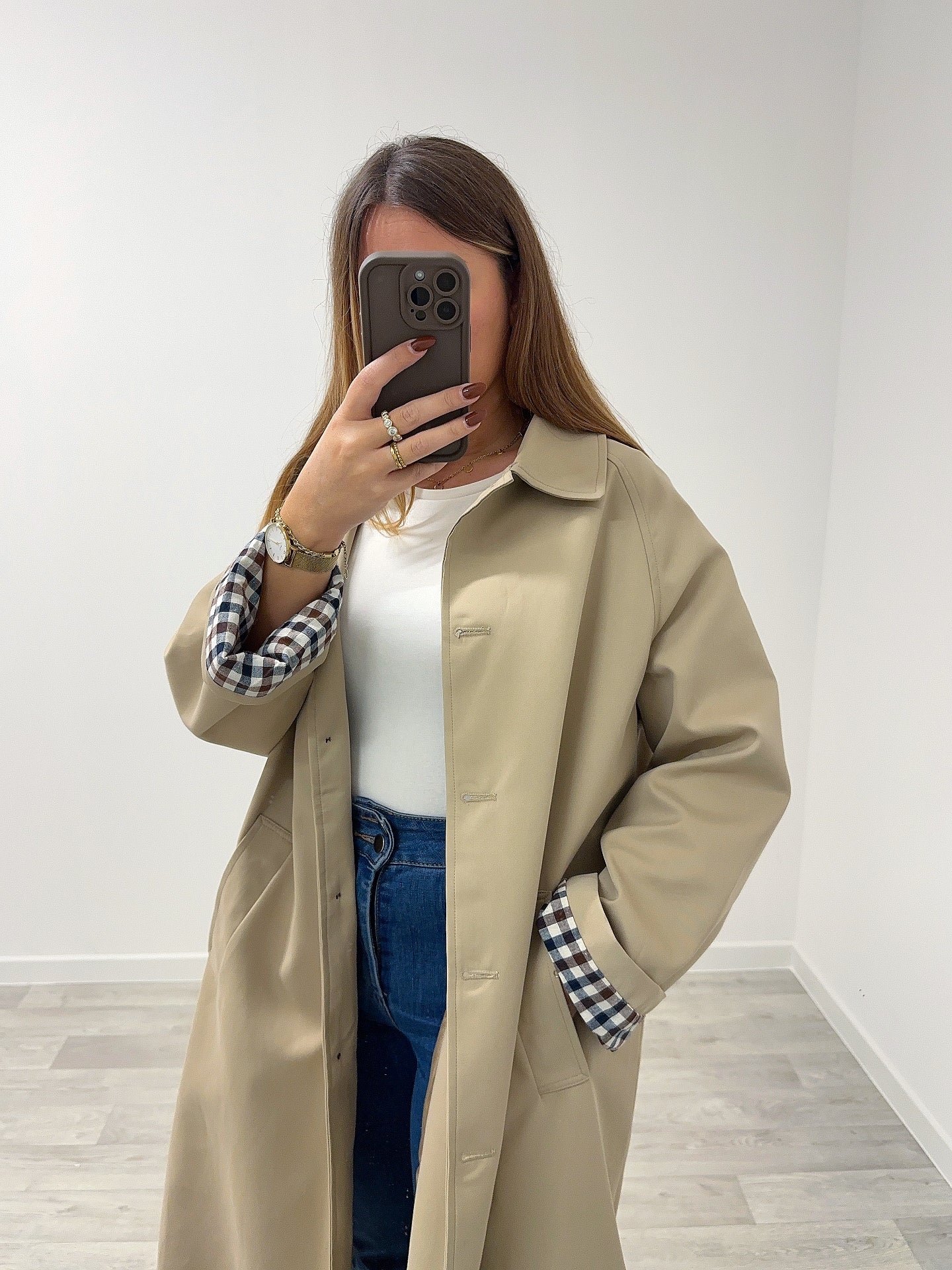 Trench long beige DANIELLE