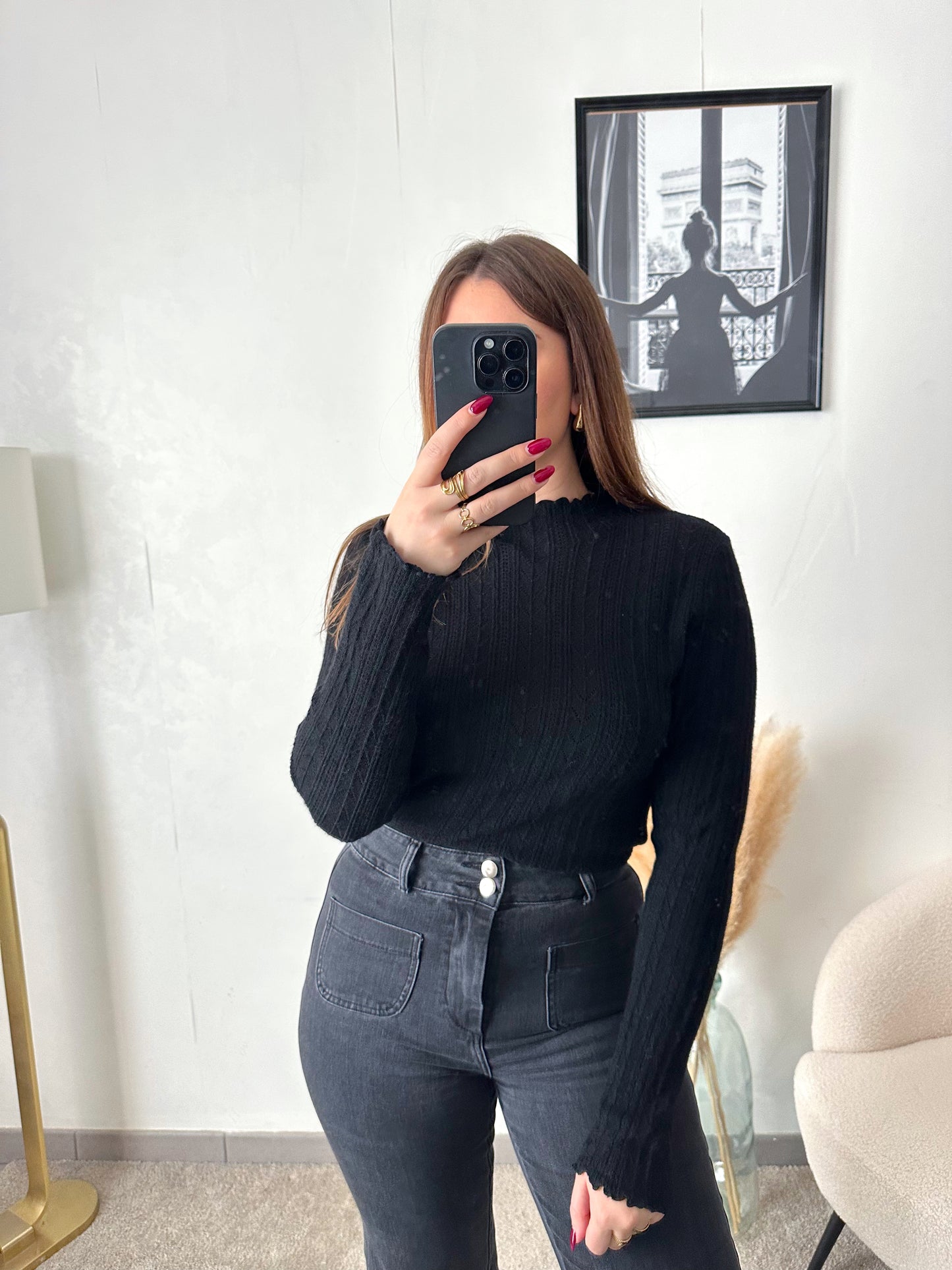 Pull noir GARDINO