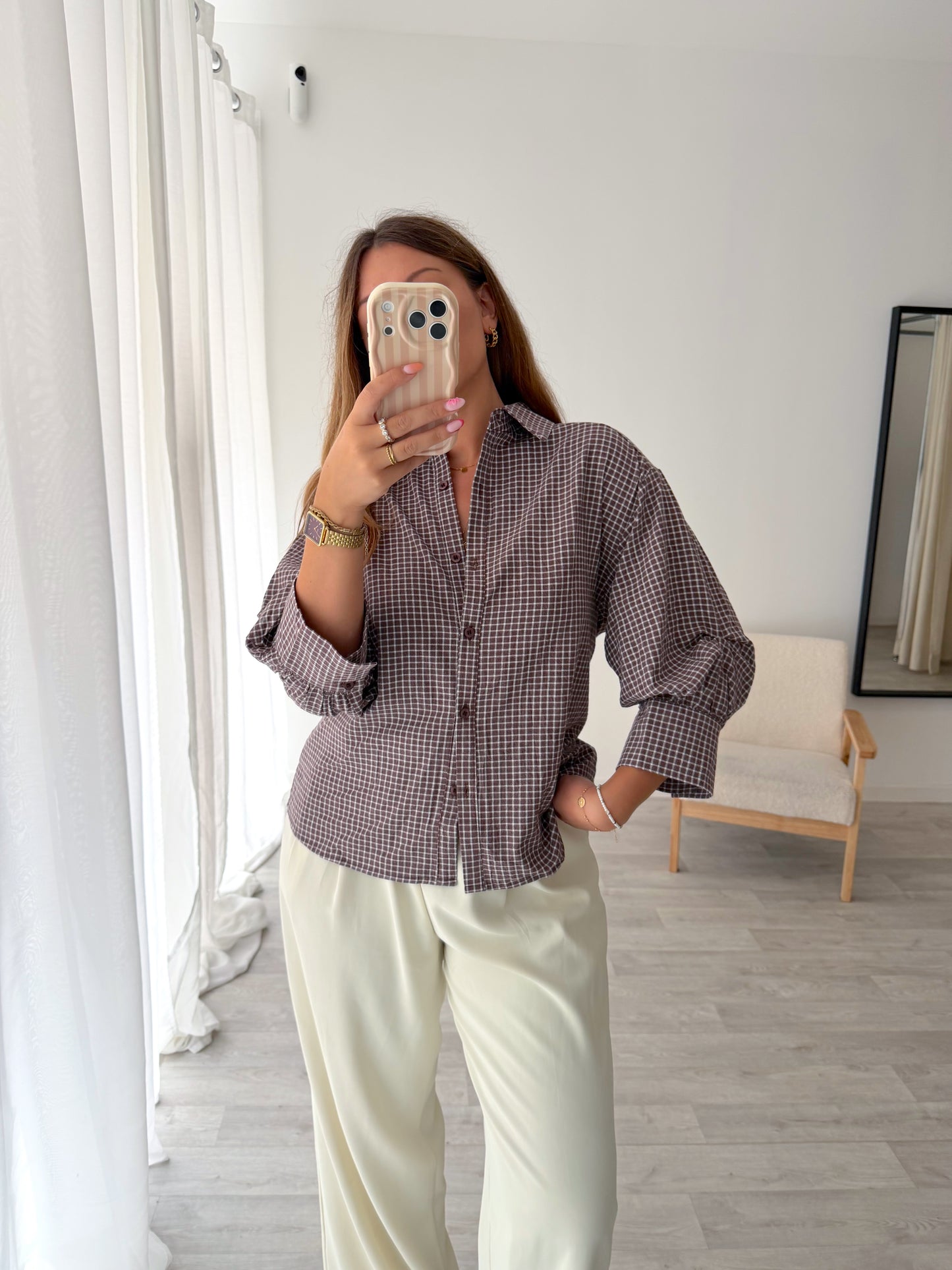 Chemise marron DINA