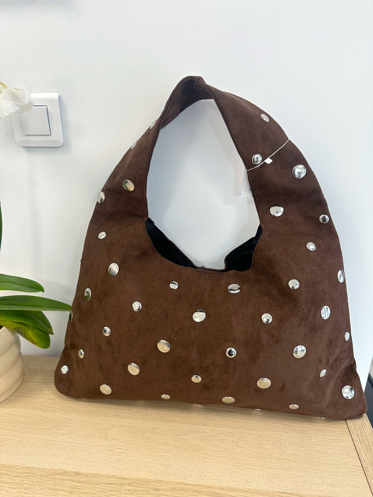 Sac clouté marron FANO
