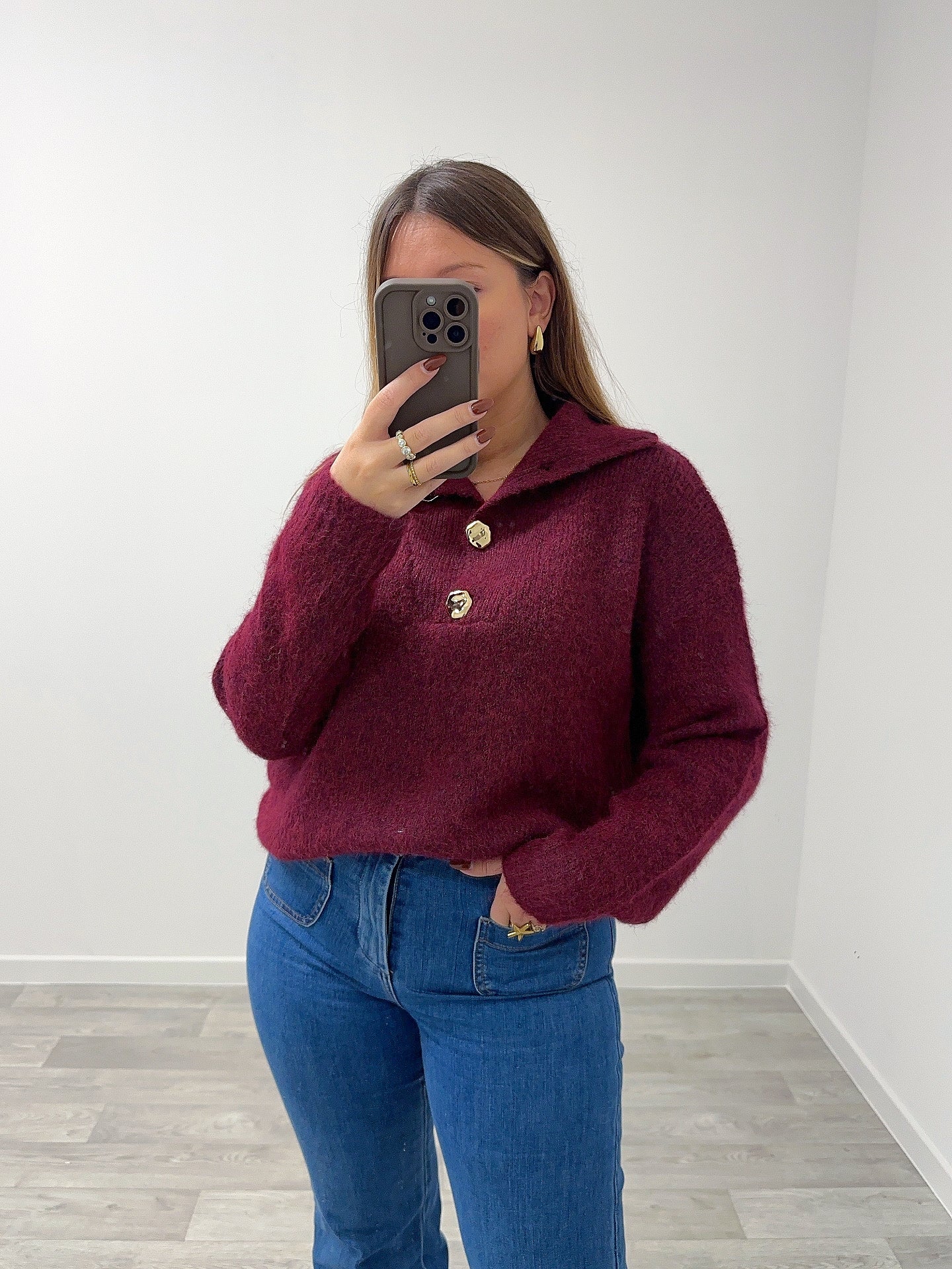 Pull bordeaux SIRINE