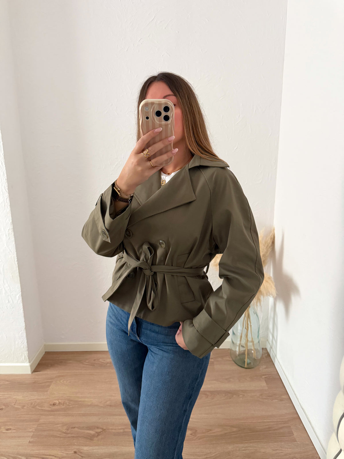 Veste courte kaki AGNÈS