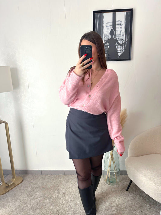Jupe short grise VICTORIA
