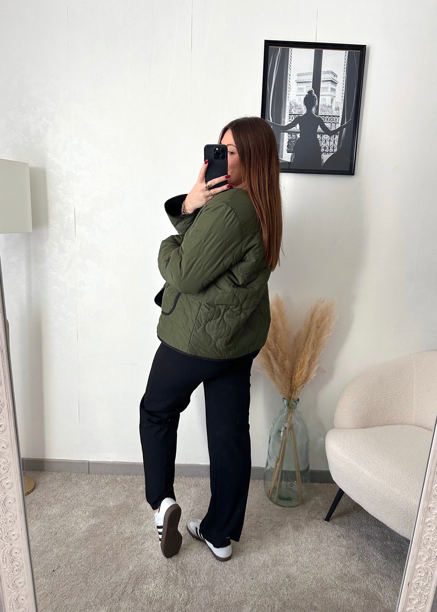 Veste matelassée kaki ZAPPA