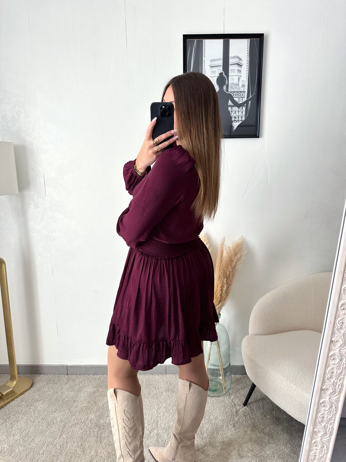 Robe bordeaux SERENA