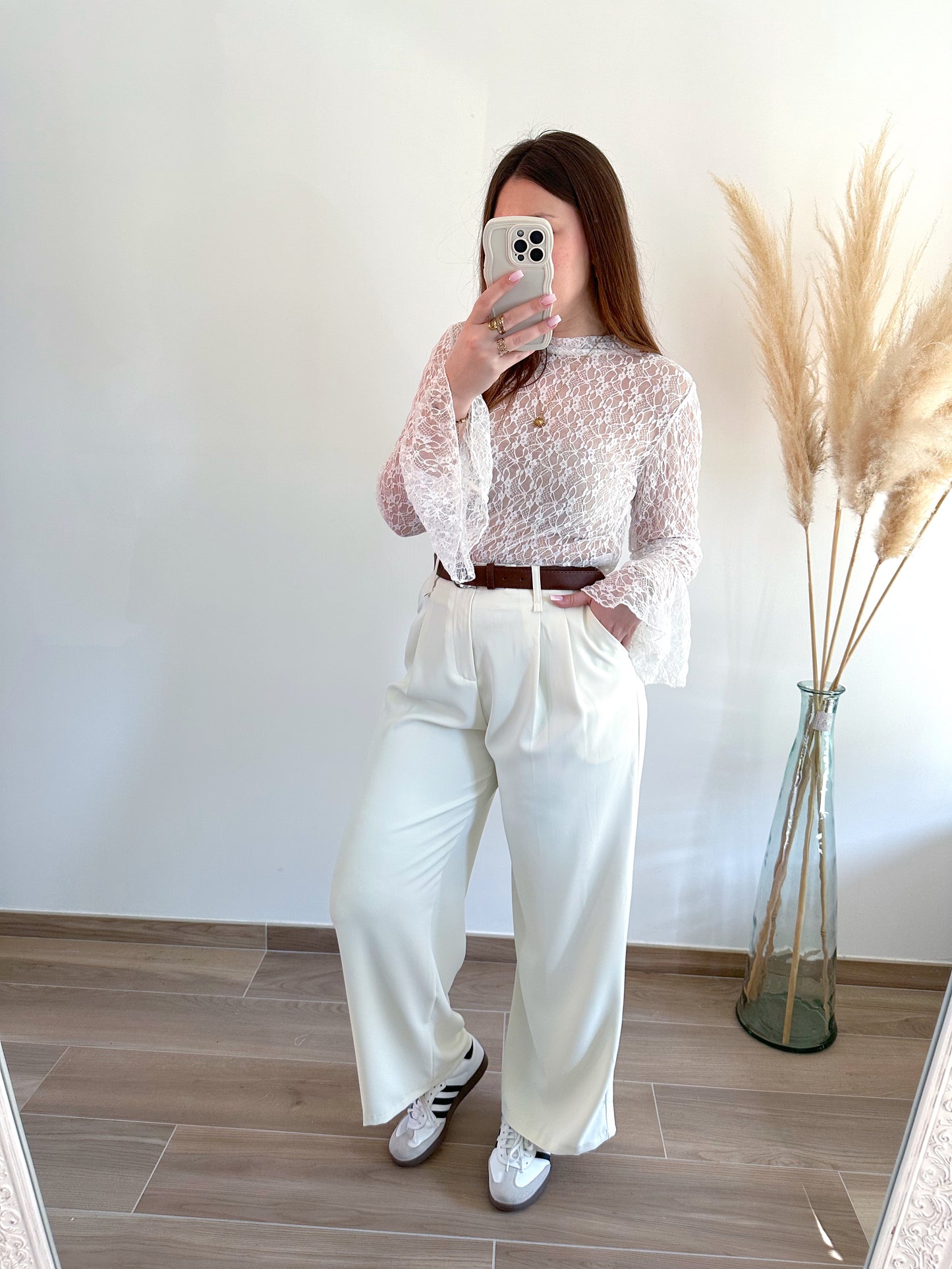 Pantalon ecru ELONA
