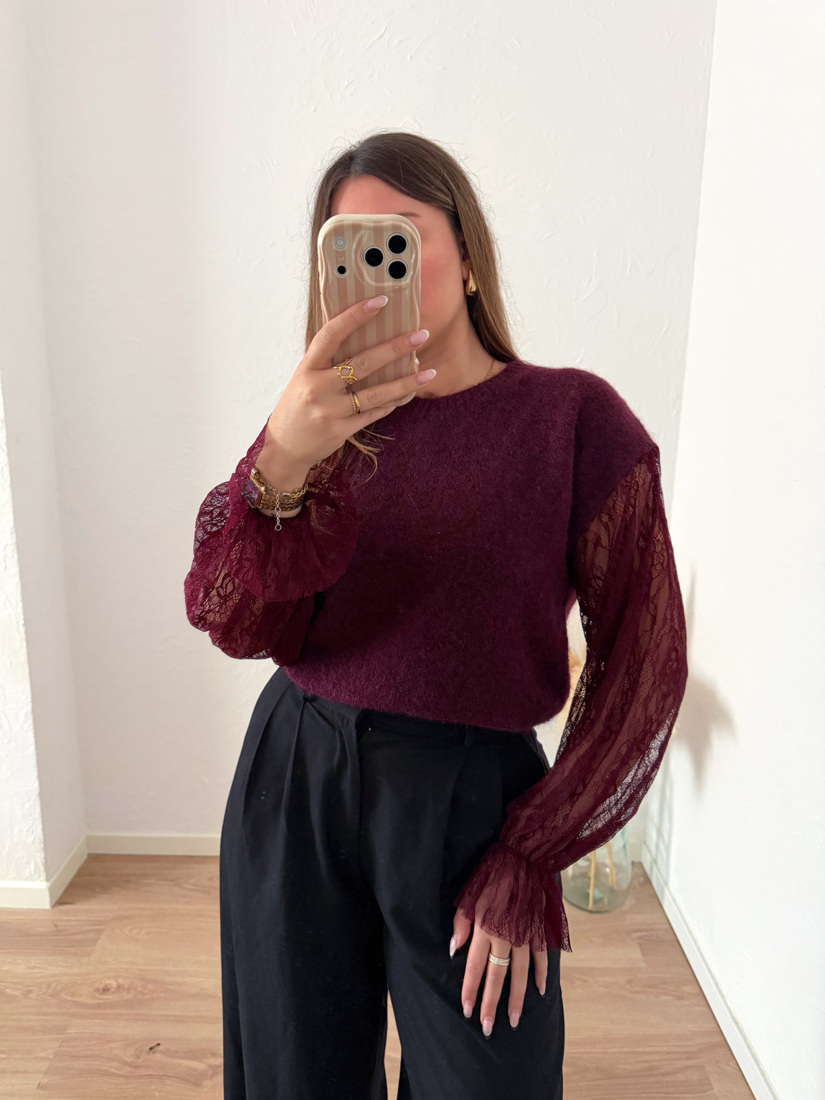 Pull bordeaux KIARA