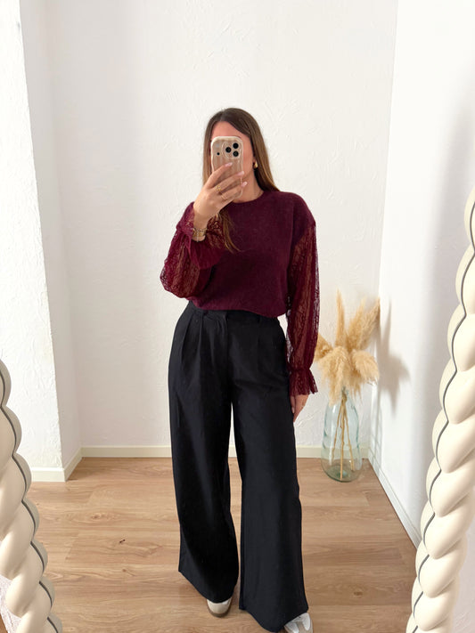 Pull bordeaux KIARA