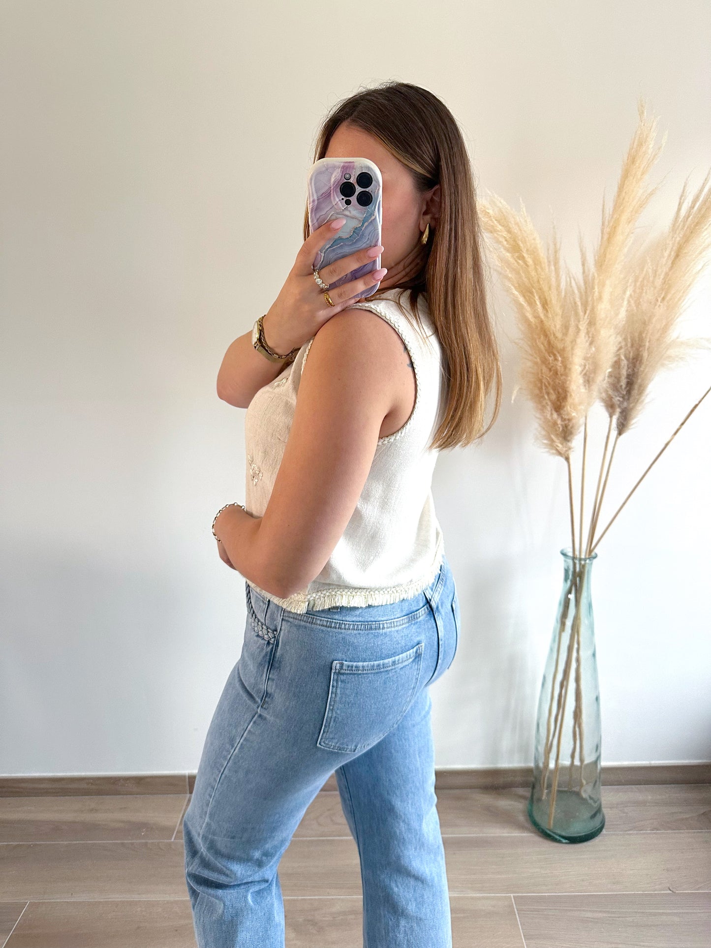 Top boheme beige NAORI