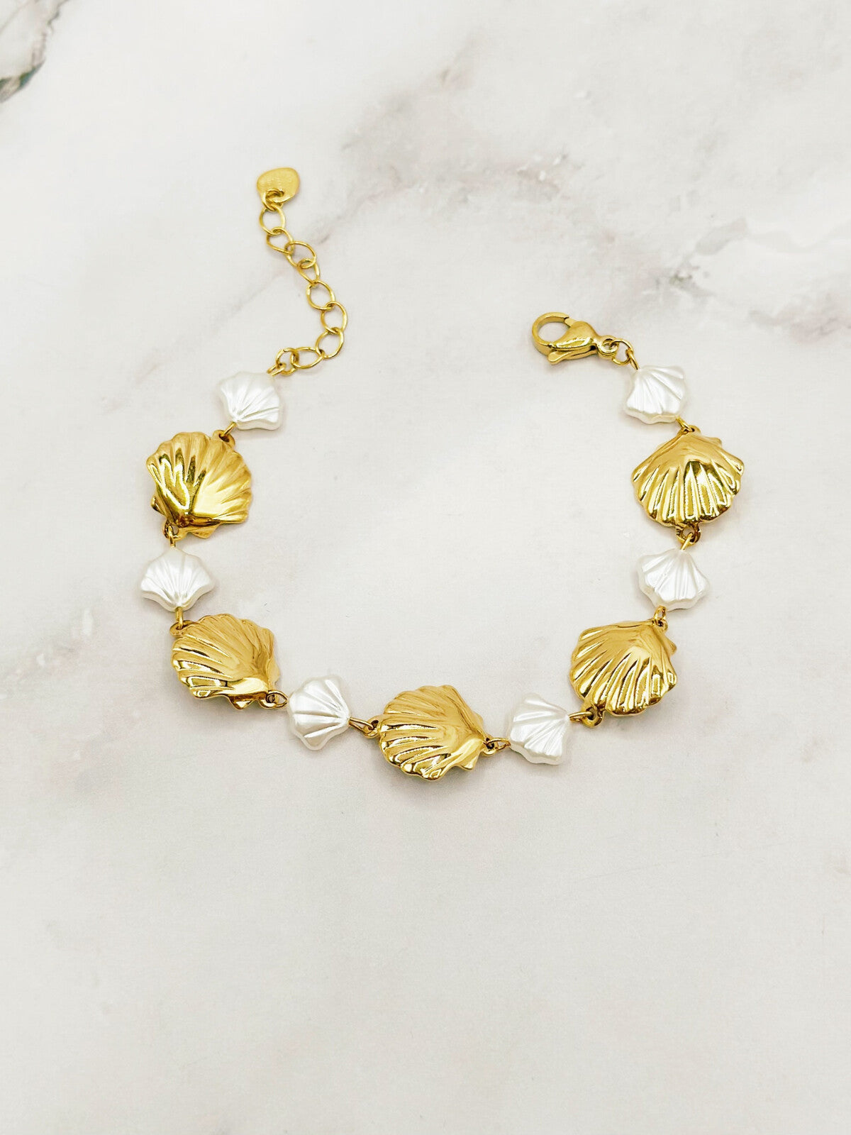 Bracelet perles coquillages