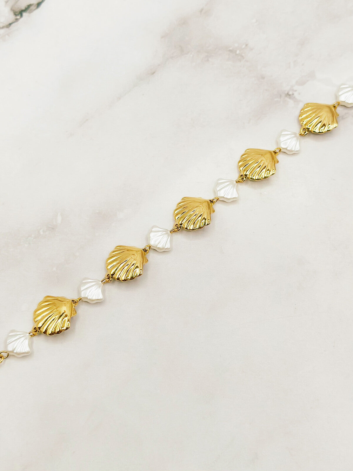 Bracelet perles coquillages